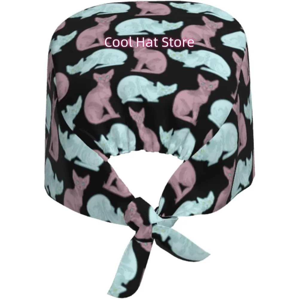 1pc Adjustable Nurse Scrub Cap with Sweatband & Built-In Absorbing Towels - Lightweight Breathable Hat, Quick-Dry 100% Polyester