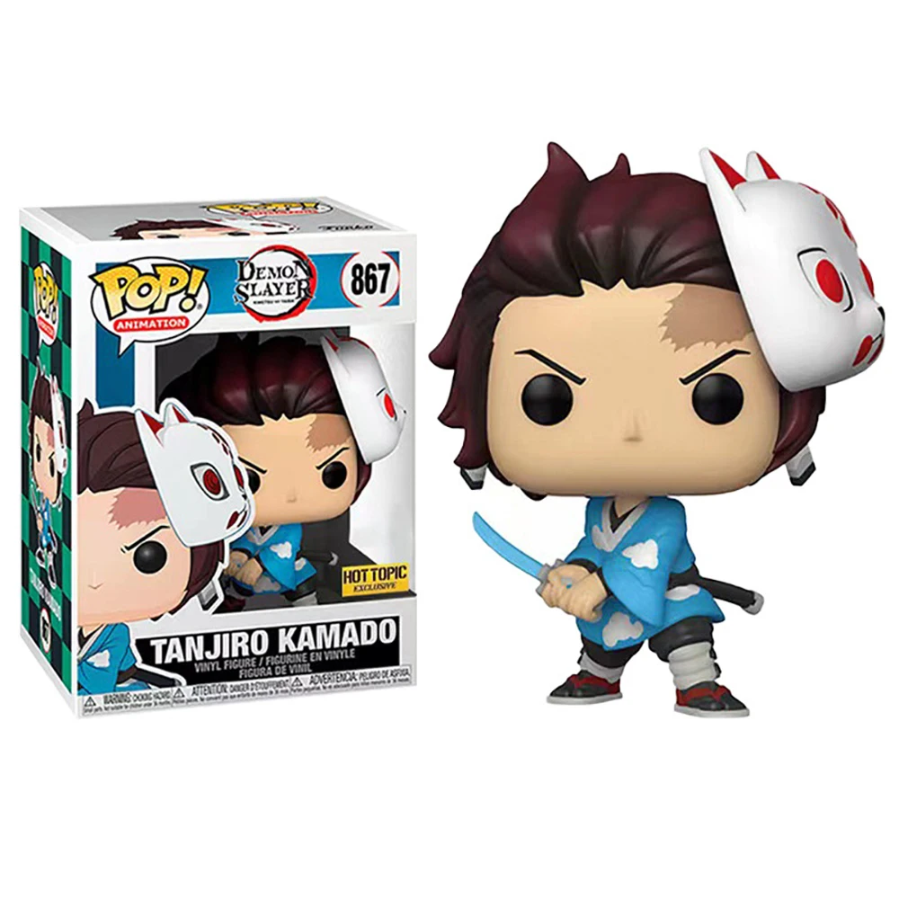 FUNKO POP Demon Slayer Kibutsuji Muzan Kamado Nezuko Tanjirou Action Toys Figures Anime Peripherals Model Ornament Kids Gifts