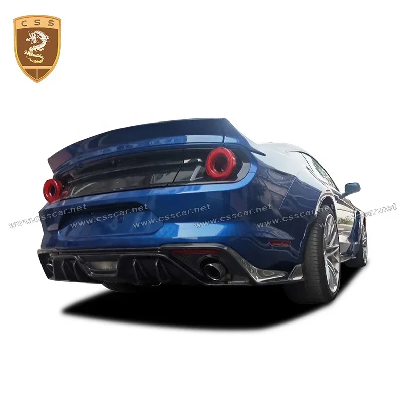 Carbon Fiber Front Bumper Lip Side Skirt Spoiler Mini Body Kit for Ford Mustang 2020