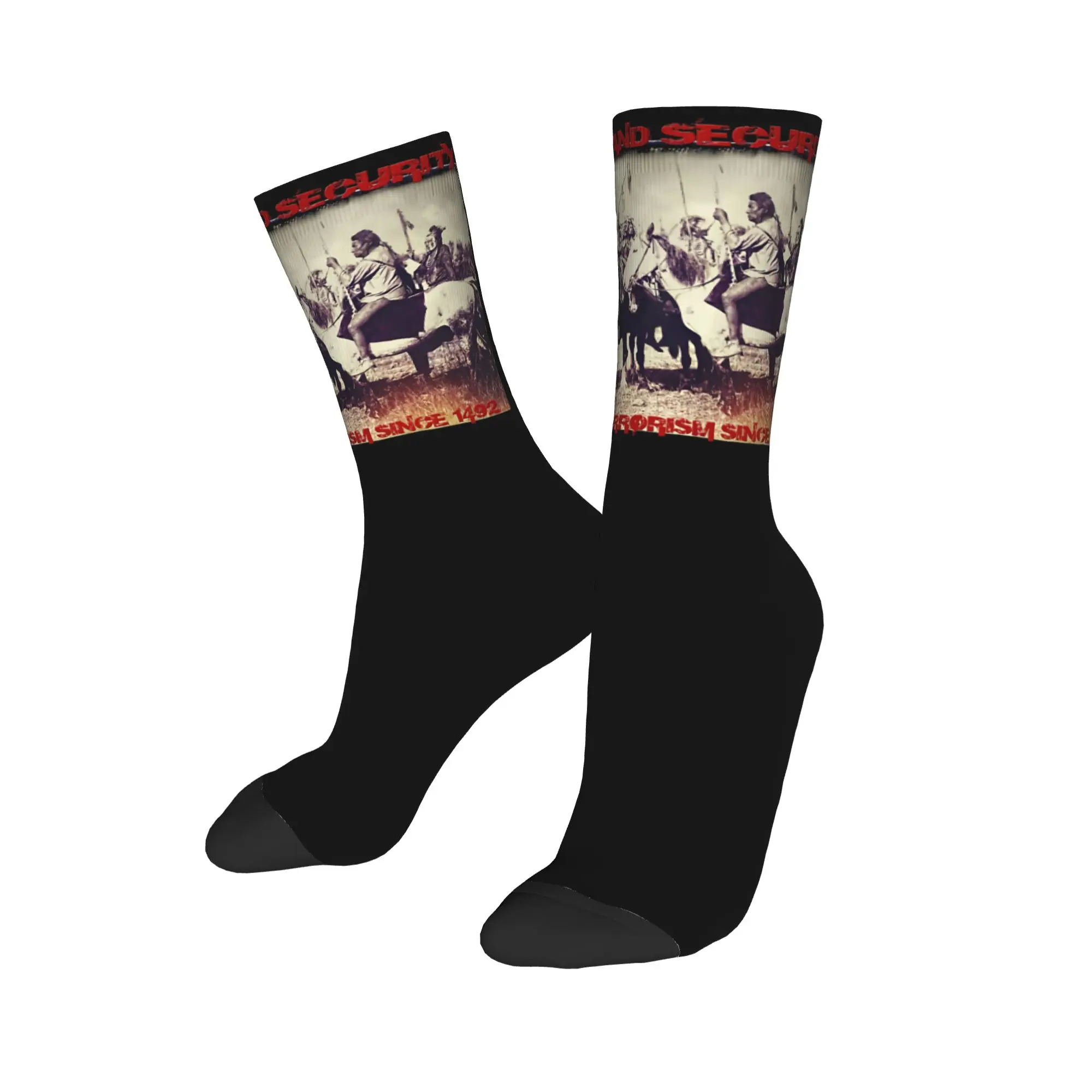 The Original Homeland Security Socks Men Women Polyester Fashion  Socks Novelty Spring Summer Autumn Winter Middle Tube Socks