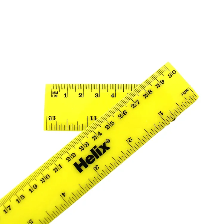 

12-Inch Custom Straight Plastic Ruler 30cm Measuring Tool