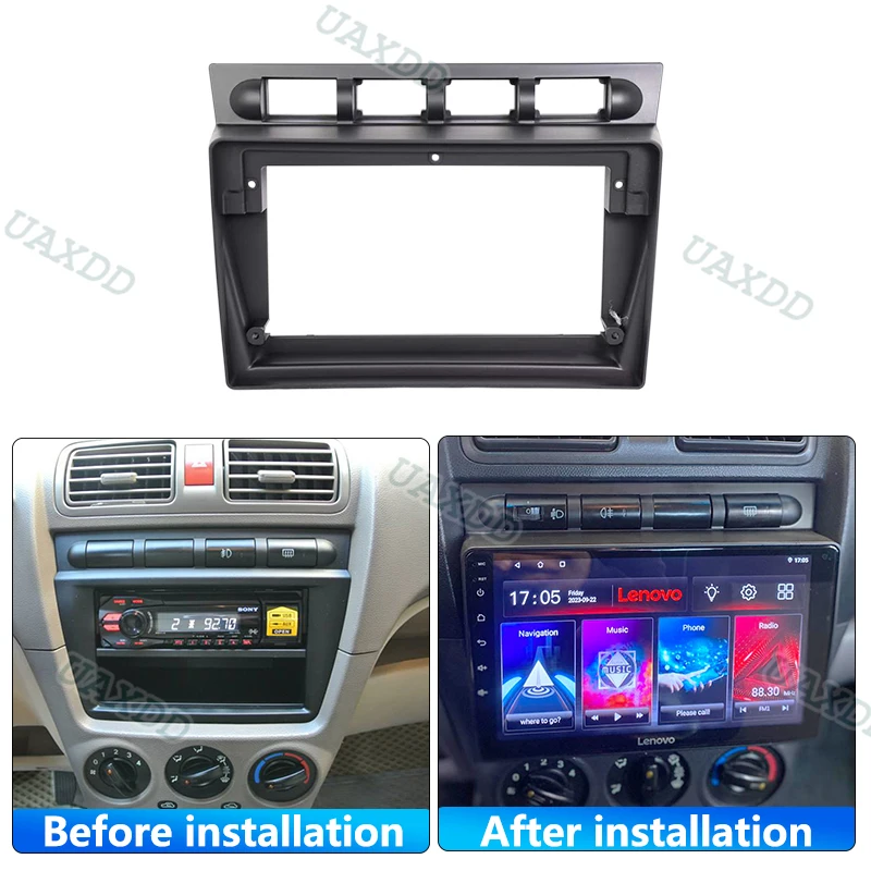 For 2007 KIA PICANTO 2001-2011 EURO STAR 9INCH Car Radio Android Stereo Audio Screen Multimedia Video Player Cables Harness Fram