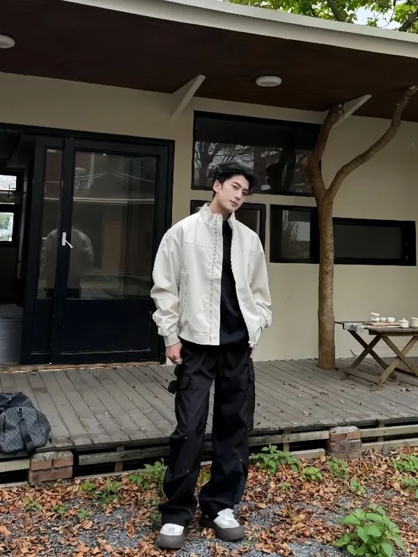 

Спецодежда American Sle Flight Jaet, мужская весенне-осенняя ор, бейсбольное решение, воротник-стойка, стабильное рта для взрослых, пальто