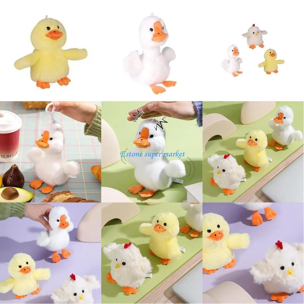 090B Elettrico Bello Del Fumetto Pollo/Anatra/Oche Peluche Morbido Salto Farcito Giocattolo Salto Robot Giocattolo Domestico