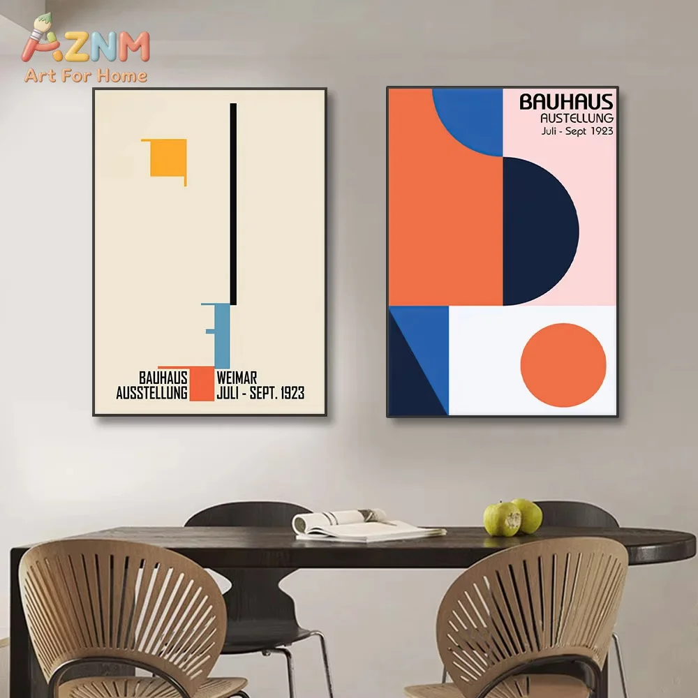 Bauhaus Geometry Mondrian Gallery Wall Pop Art Canvas Painting Nordic Posters And Prints Wall Pictures For Living Room Decor