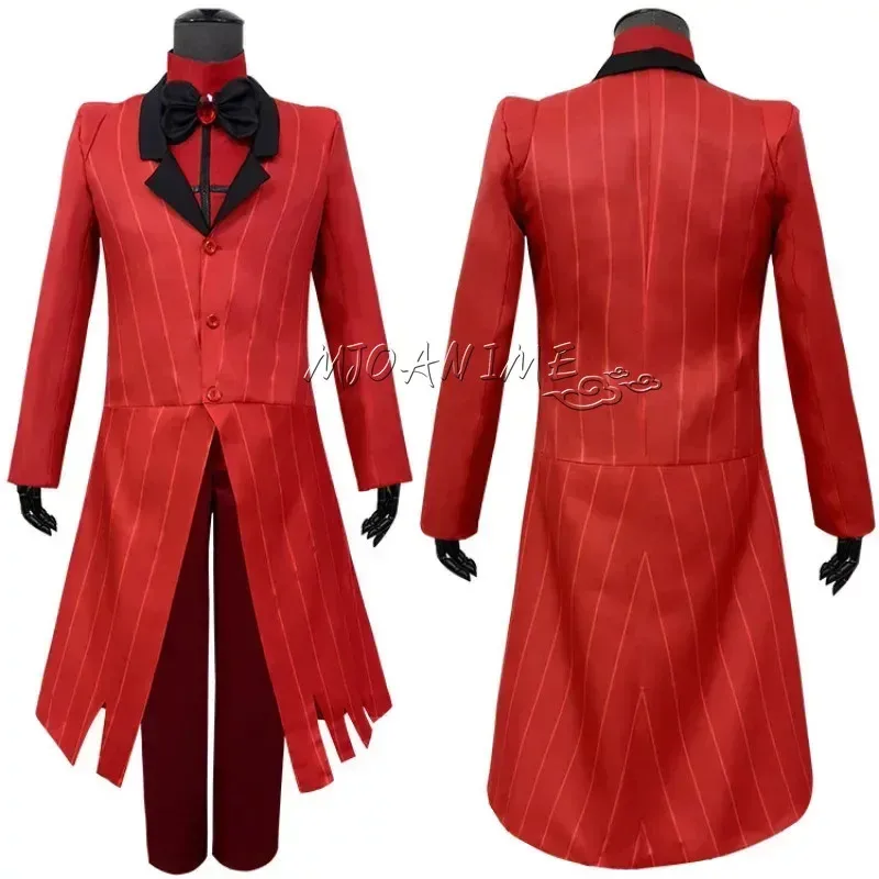 Hazbin Hotel ALASTOR Dust Angel uniforme Cosplay hombres mujeres disfraz de Halloween conjunto completo