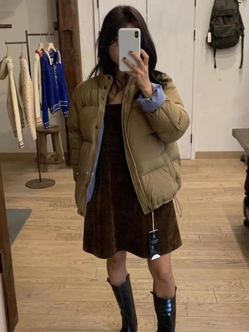 

Double-Sided Wearable Goose down Puffer Jaet Women's Sle Autumn Winter New Arrival Bread Coat Korean Commute Faion