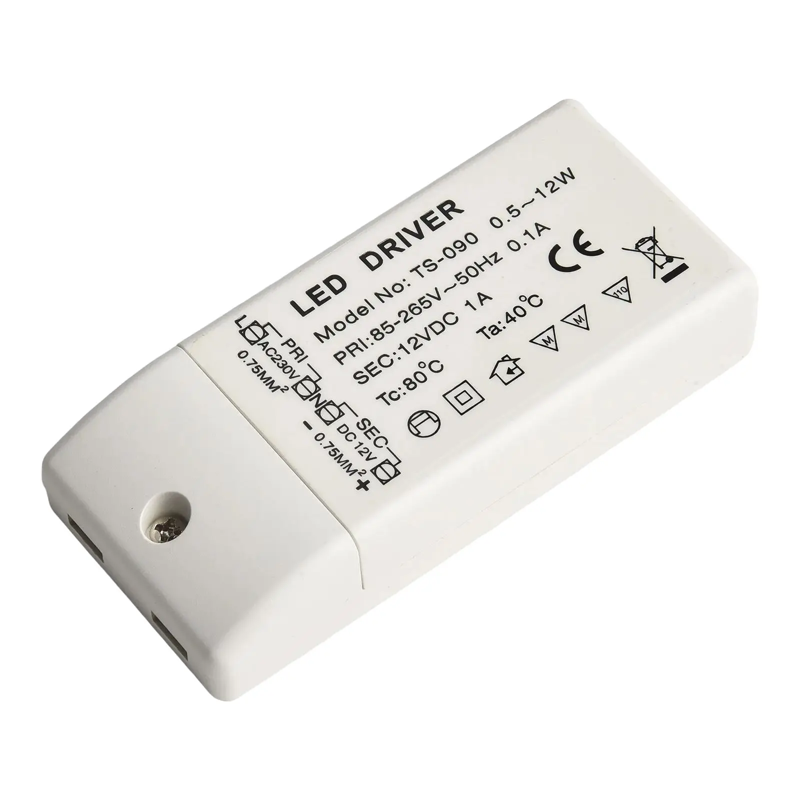 9 4 2cm Constant Current Driver Screw Terminal Connection Short Circuit Protection Wear-Resistant Plastic Easy Installation