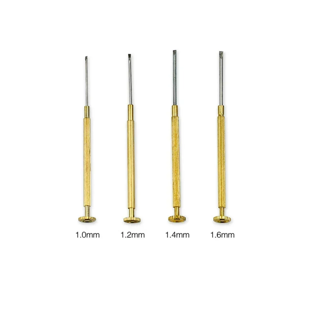 1Pc 1-1.6mm Precise Slot Screwdriver Drill Bit Flat Blade Copper For Watch Phone Clock Computer Repairing Manual Tools Parts