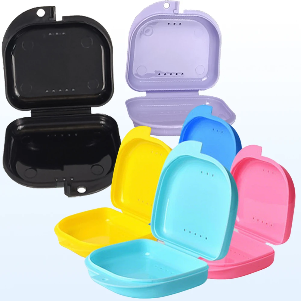

Portable Mouth Guard Container Denture Storage Box Braces Case Oral Hygiene Tray Dental Appliance Health Care Supplies