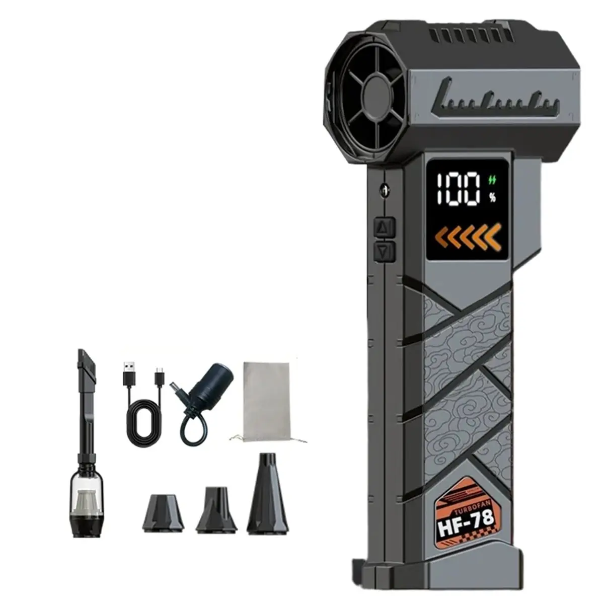 Promotional-Powerful Air Blower with LED Display, 40mm Jet, 800g Wind Pressure, Brushless Motor A