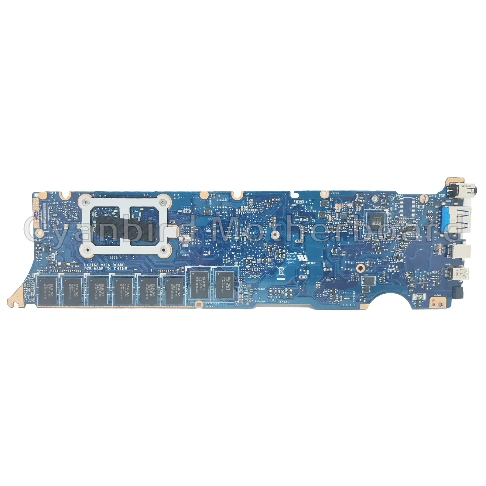 KEFU UX31A2 Laptop Motherboard For ASUS UX31A Mainboard 4G-RAM I7 I5 I3 3th Gen REV:4.1 REV:2.0