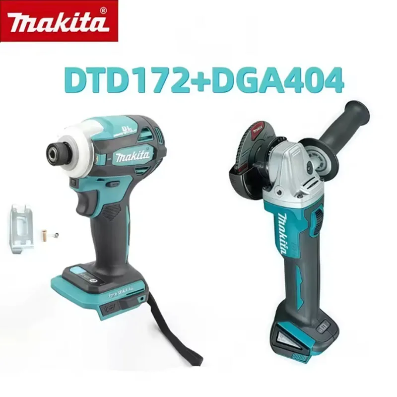 

Комбинированный набор Makita DGA404/DTD172 18В 125мм с бесщеточным двигателем 2-в-1: угловая шлифмашина и ударная дрель для обслуживания автомобилей и резки металла