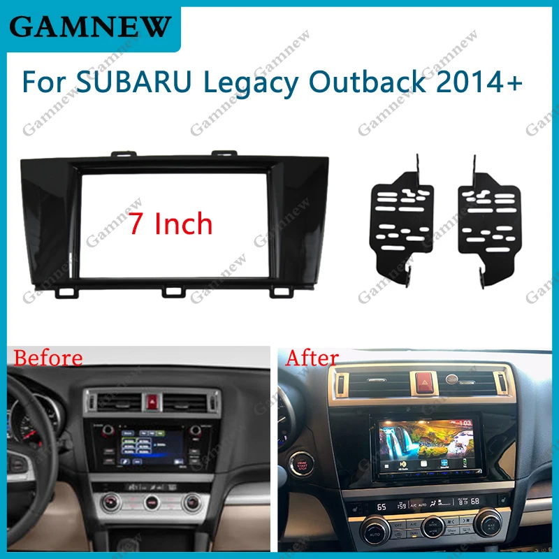 

7 Inch Car Frame Fascia Adapter Android Radio Dash Fitting Panel Kit For SUBARU Legacy Outback 2014+