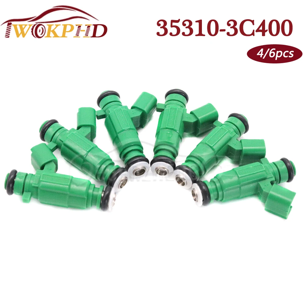 High Quality Fuel Injectors Nozzle for Hyundai Santa Fe KIA Sorento Sedona 3.5L V6 2010-2014 NEW 35310-3C400 353103C400