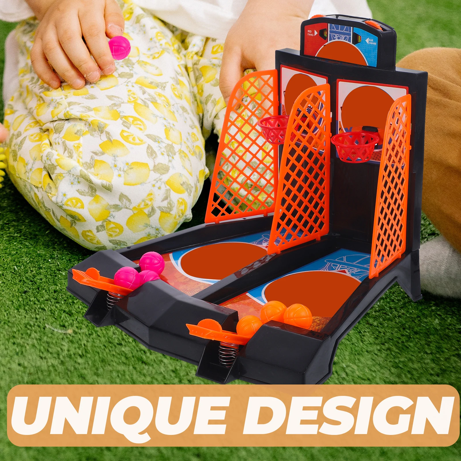1pc Finger Bounce Basketball Presse Trigger Sicheres Spiel Set Kinder Spielzeug Entwicklung Übung Spaß Geschenk Basketball Spiel Spielzeug set