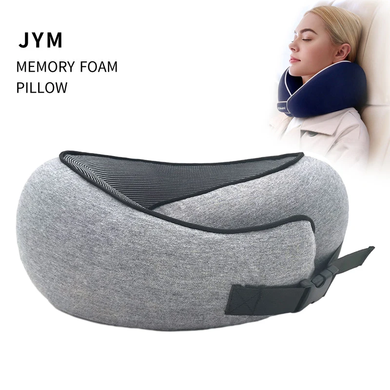 Travel Pillow Memory Foam Neck Support For Flight Comfortable Head Cushion Support Pillow Accessories For Sleep Rest Airplane