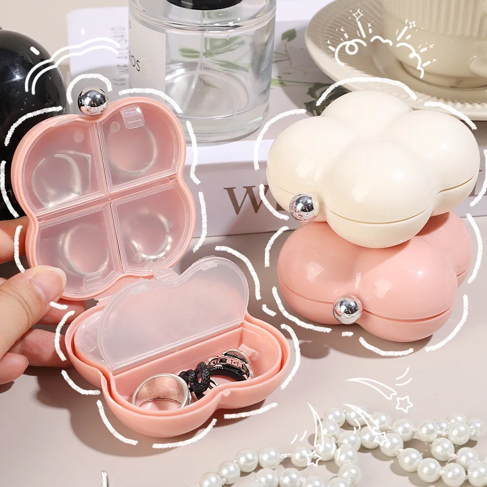 New Mini Portable Candy Pill Case Candy Color For Pill Organizer Medicine Box Drugs Container Round Plastic Organizer Storage