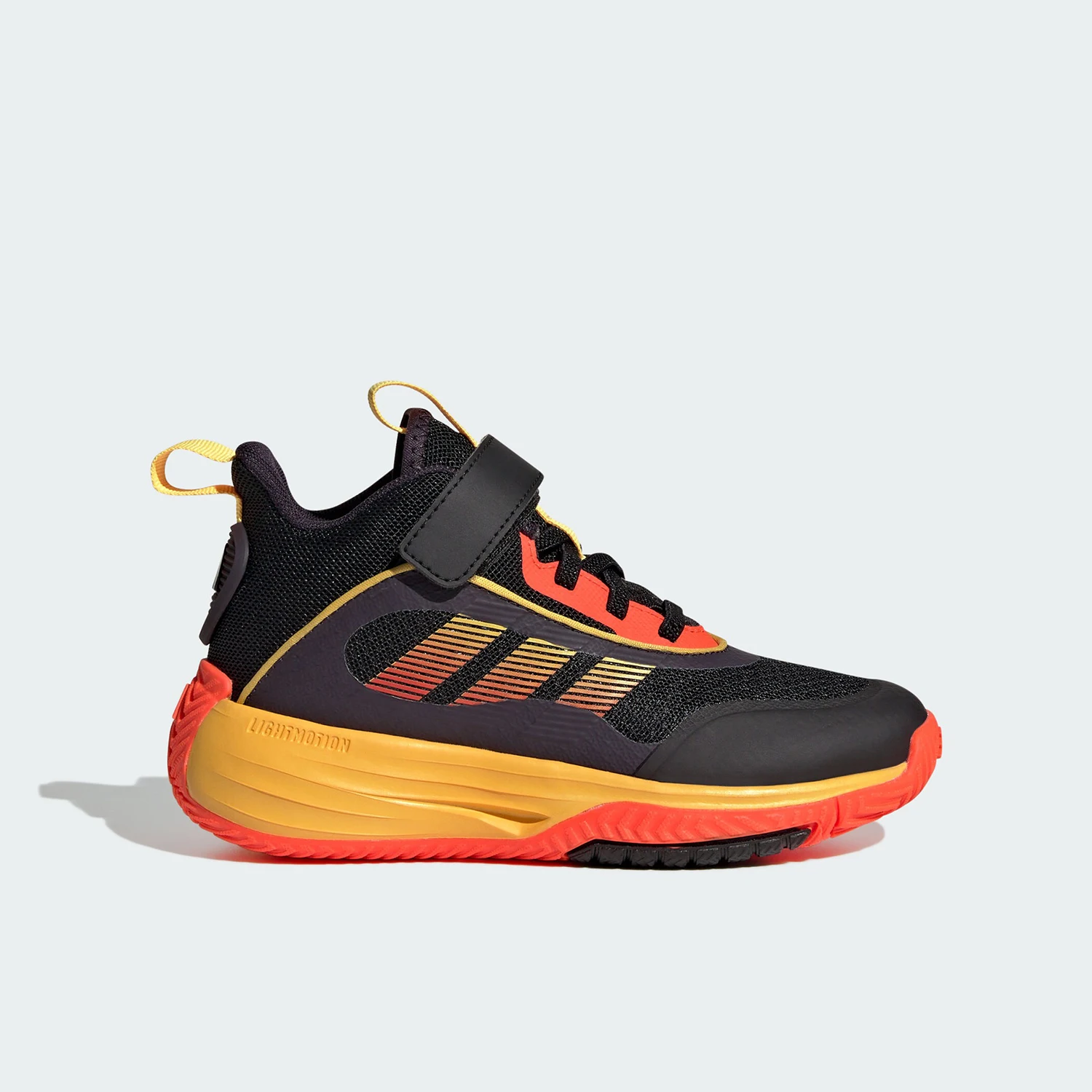

Adidas genuine new children's thick soled wear-resistant Velcro basketball shoes JQ3499
