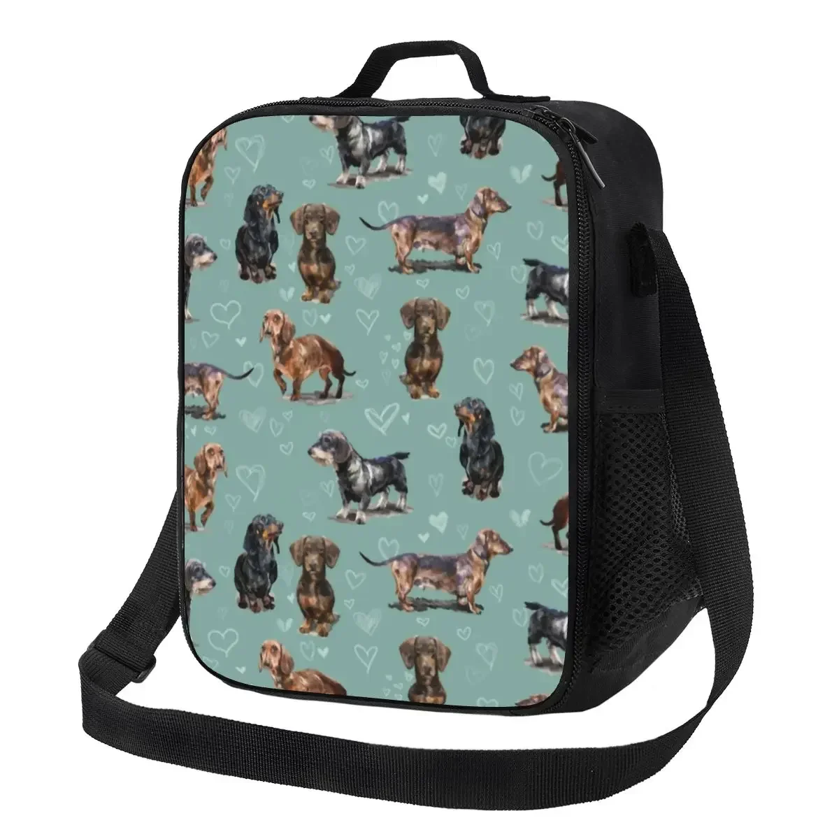 

The Dachshund Resuable Lunch Boxes Badger Sausage Wiener Dogs Cooler Thermal Food Insulated Lunch Bag Kids School Children