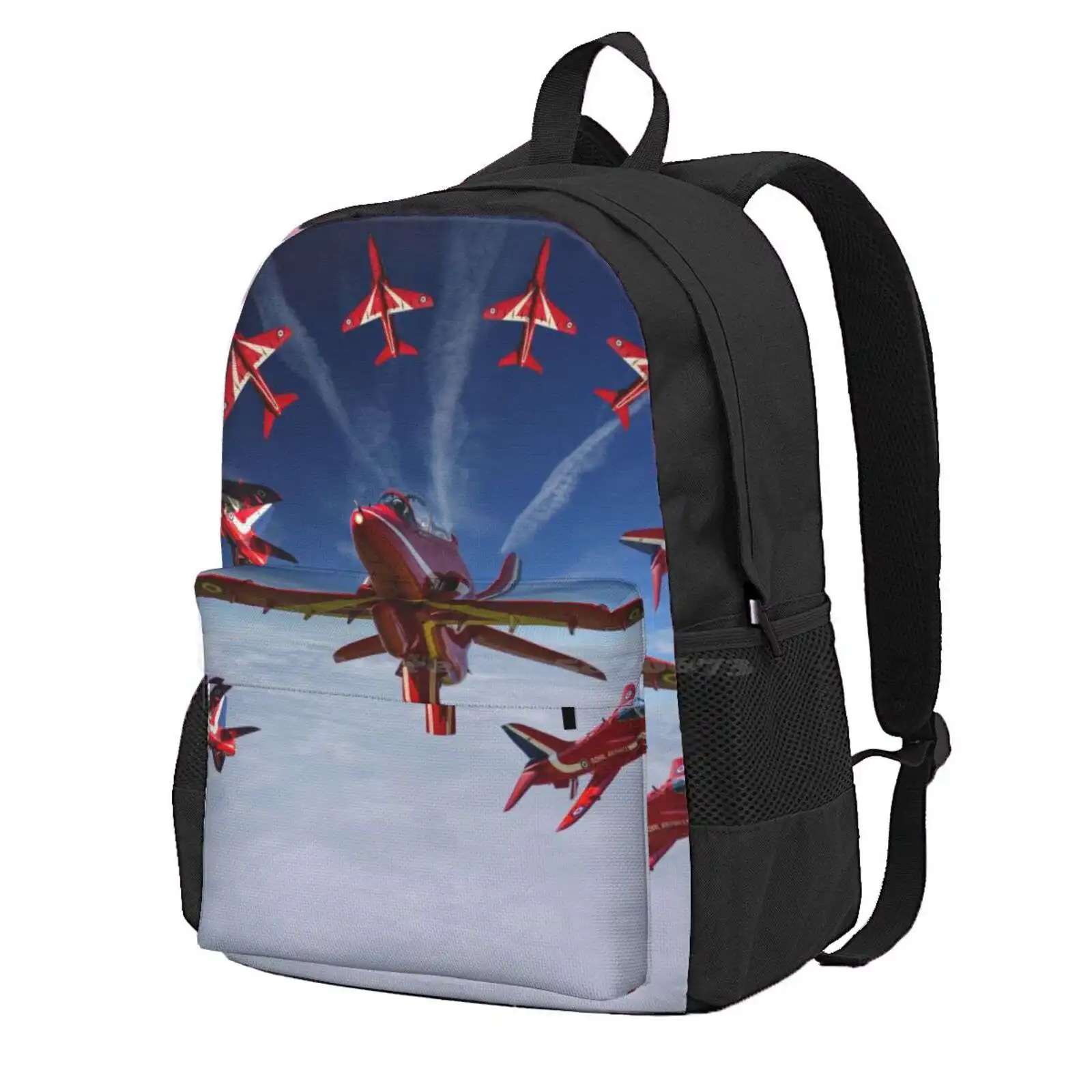 The Raf Red Arrows Hot Sale Schoolbag Backpack Fashion Bags Bae Hawk T1 Trainer Aerobatic Team Display Royal Air Force Red