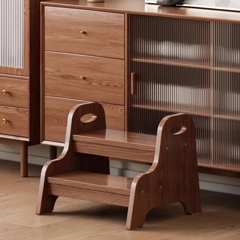 Taburete con escalón para niños, escalera de escalada antideslizante para baño, lavabo y taburete de cama para niños, taburete de seguridad multifuncional