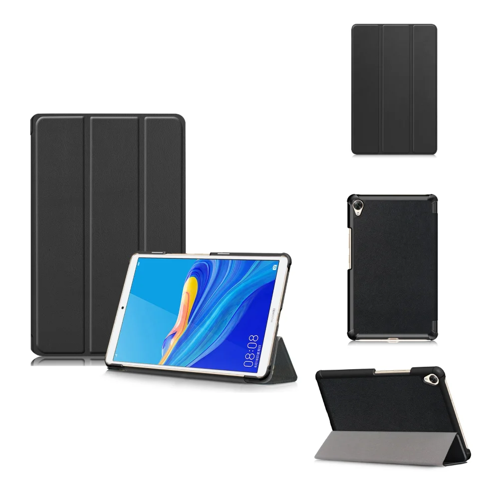 

Подходит для Huawei M6 8,4 VRD-AL09/W09, защитный кожаный чехол с плоским корпусом, тройной режим сна