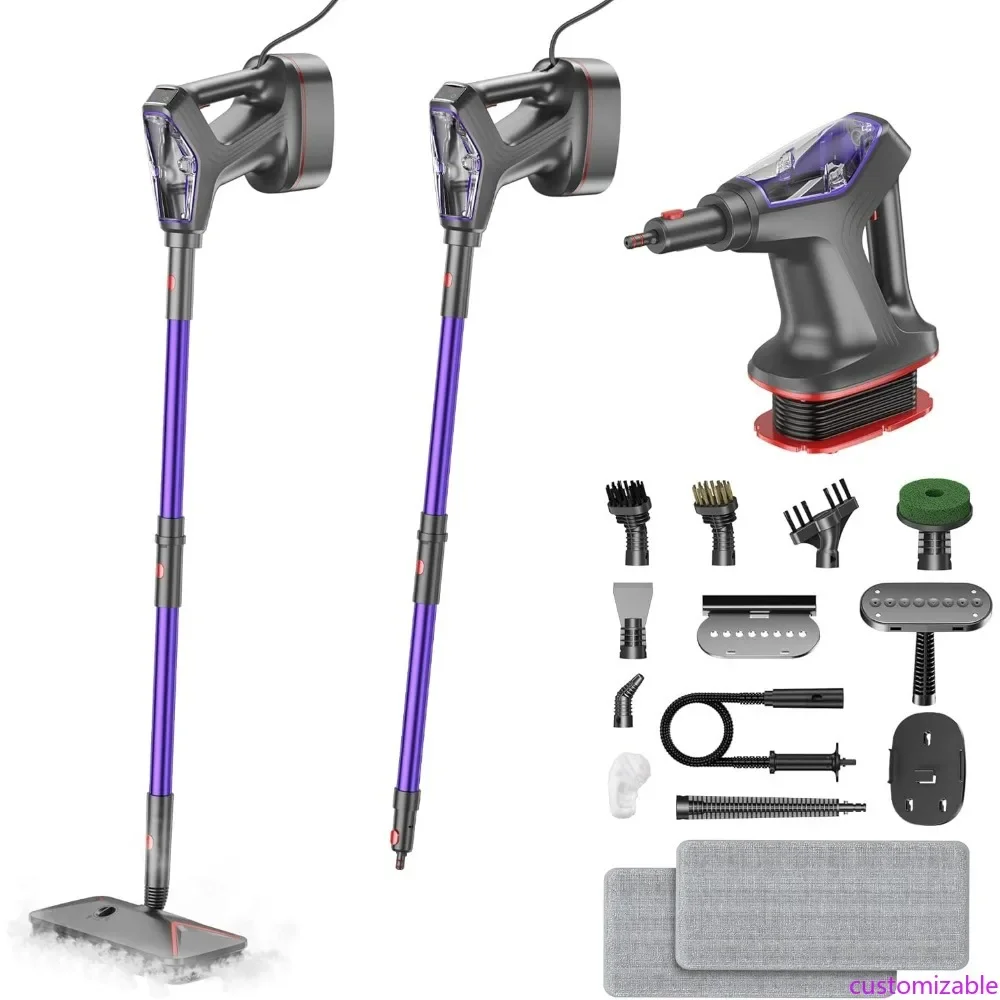 

All-Purpose Steam Mop for Floor Care: Powerful 29-Function Home Steam Cleaner with Removable Handheld for Various Surfaces