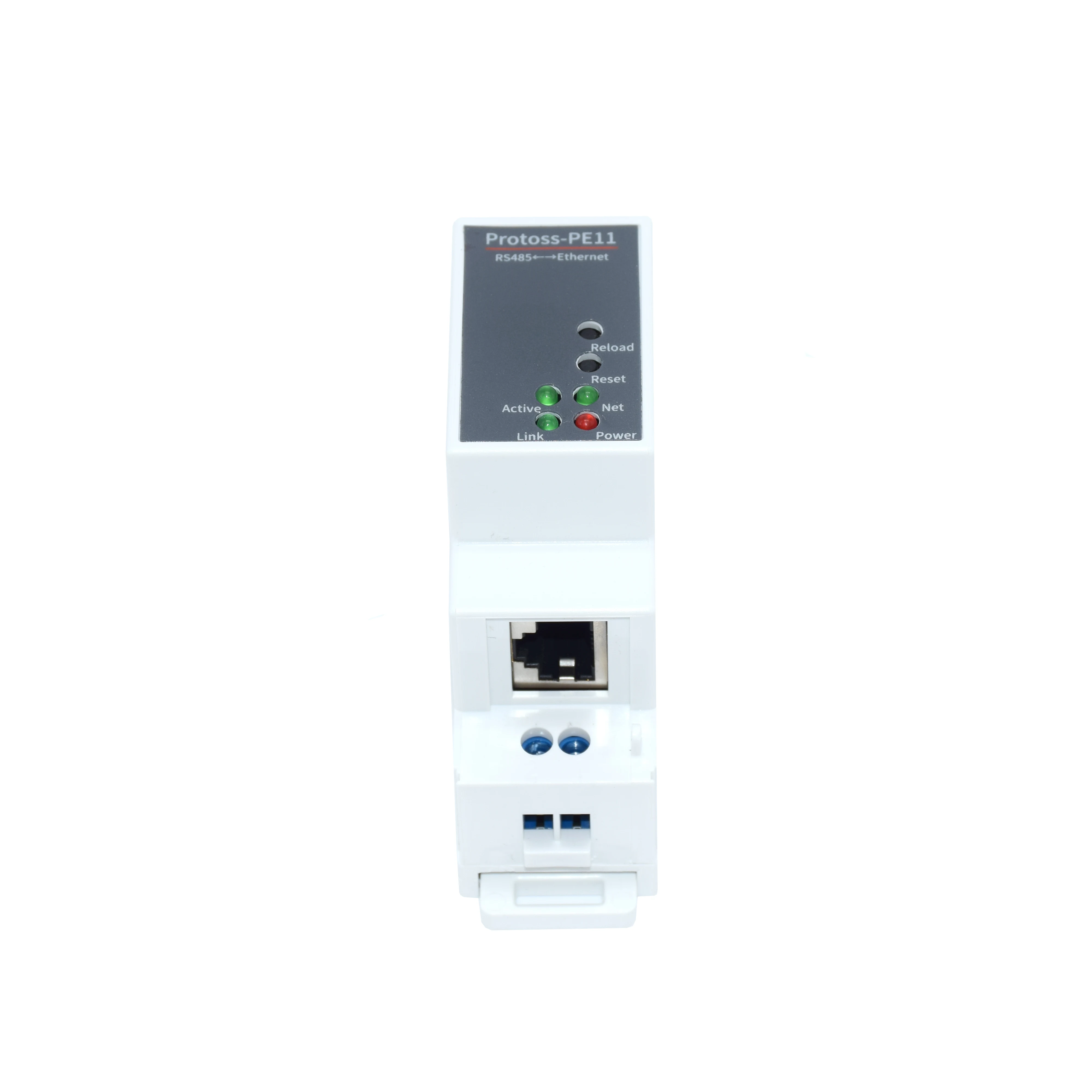 DIN-Rail Serial Port RS485 to Ethernet Converter IOT Device Server Protoss-PE11 Support Modbus TCP to RTU