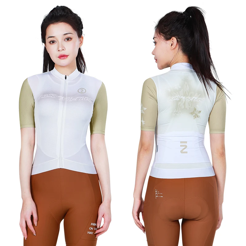 

INBIKE женский велосипедный трикотаж с короткими рукавами, велосипедный топ, влагоотводящая УФ-излучение ткань с карманами, идеальные уличные велосипедные брюки