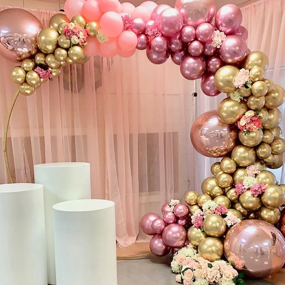 12 Zoll metallische Geburtstags ballons 10//50pc Chrom Metall Latex Luftballons für Geburtstag Hochzeit Baby party Dekor Helium Globos – Detail 6