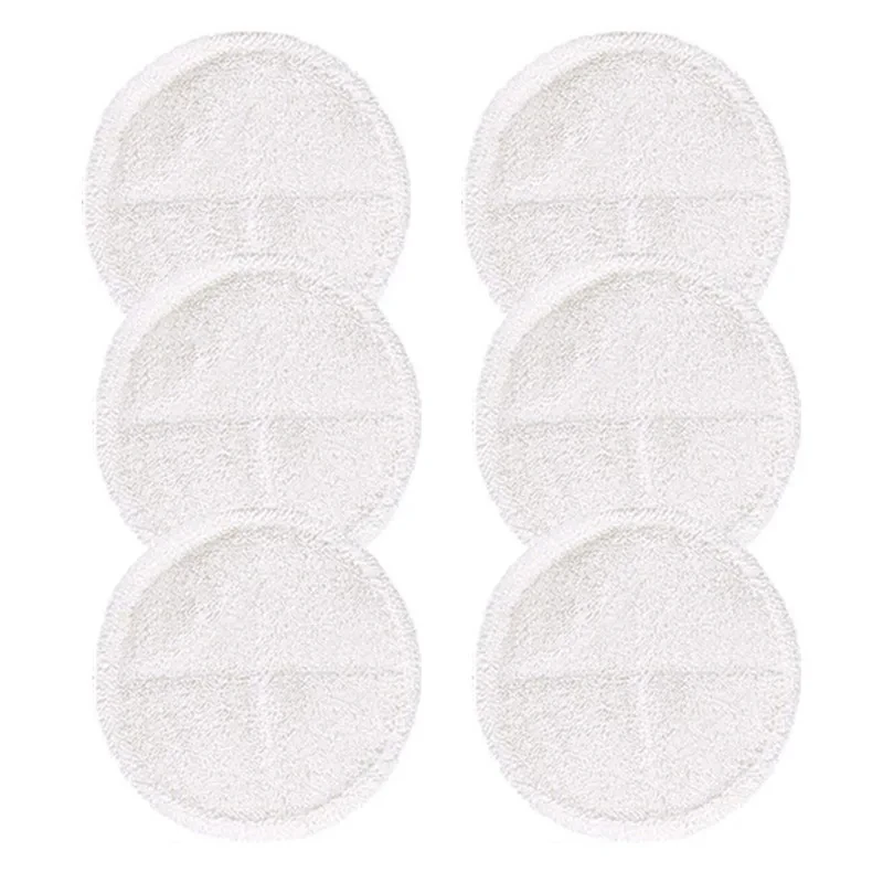 

6 Pack Soft Contact Mop Pads Replacement For Bissell Spinwave 2039A 2124 Powered Hard Floor Mop