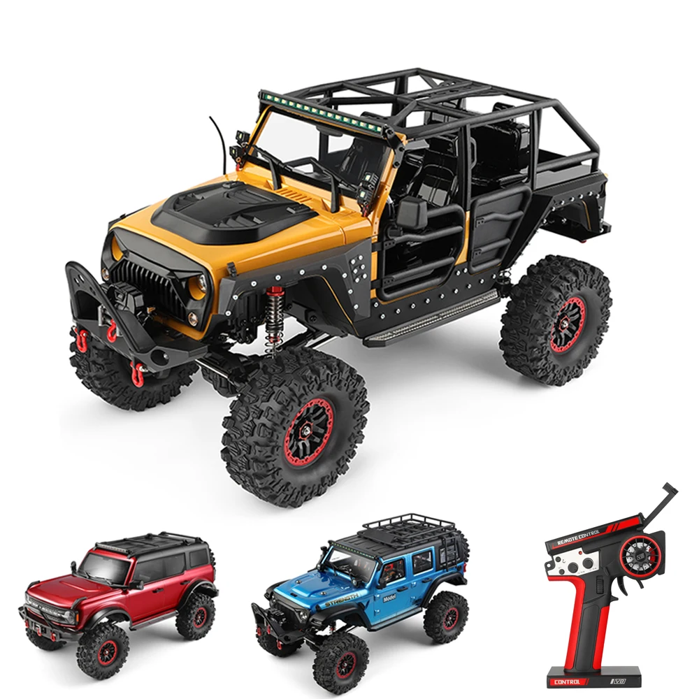 WLtoys 1:10 104020 Радиоуправляемый автомобиль с электрической лебедкой, профессиональный 4WD внедорожник для скалолазания, 2,4G, игрушки на гусеничном ходу с дистанционным управлением