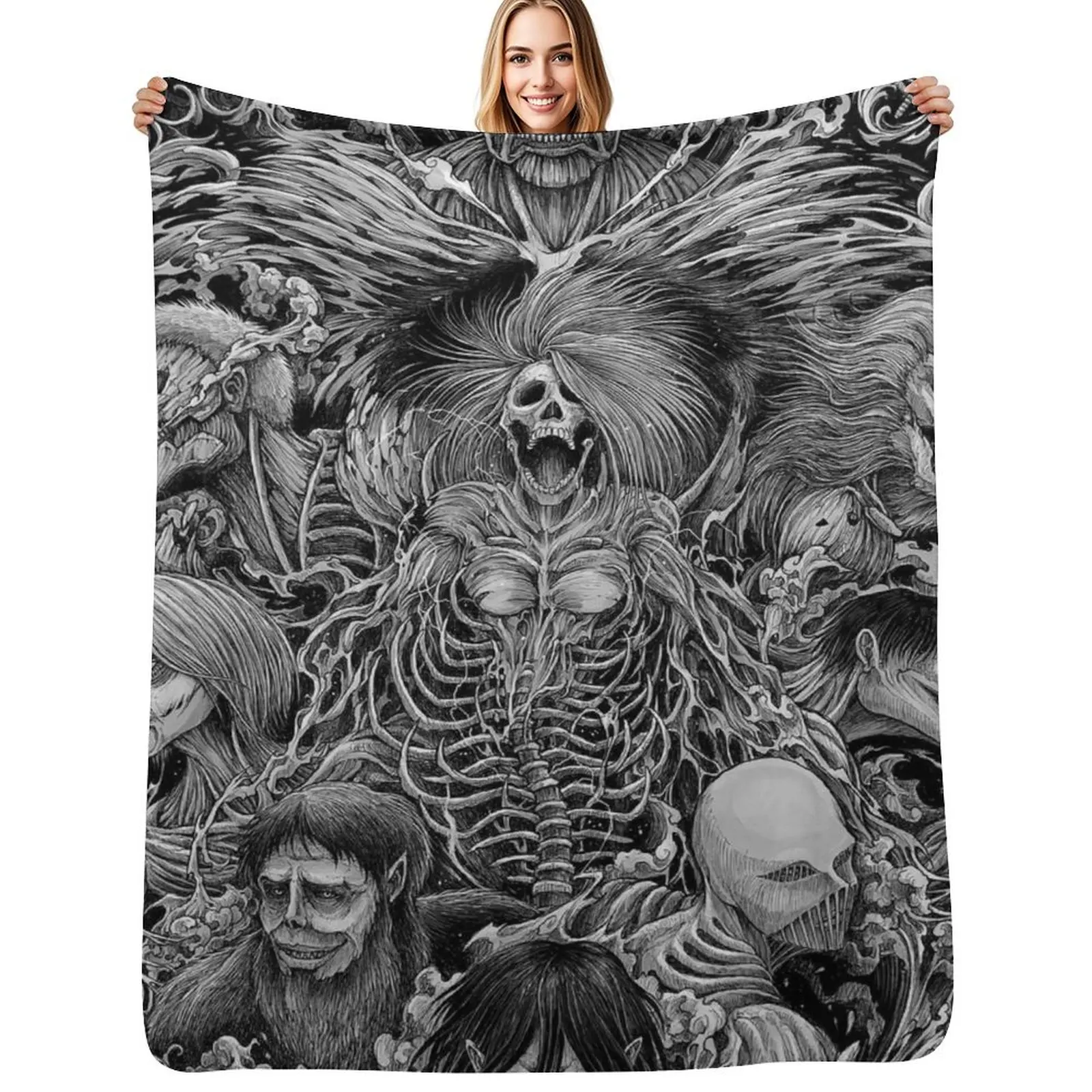 

Anime character Throw Blanket Soft Breathable Blanket for Night Sleeping