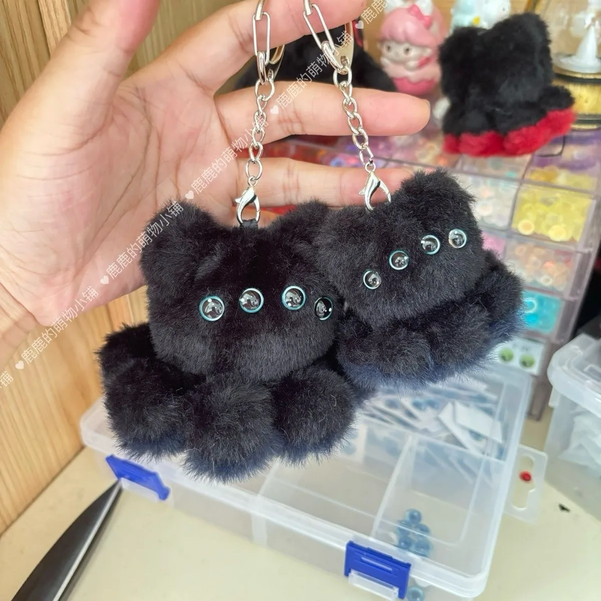 

Keegan ночного видения осьминог кошка сумка висит съемная ручная сшитая милая плюшевая кукла косплей сумка висит