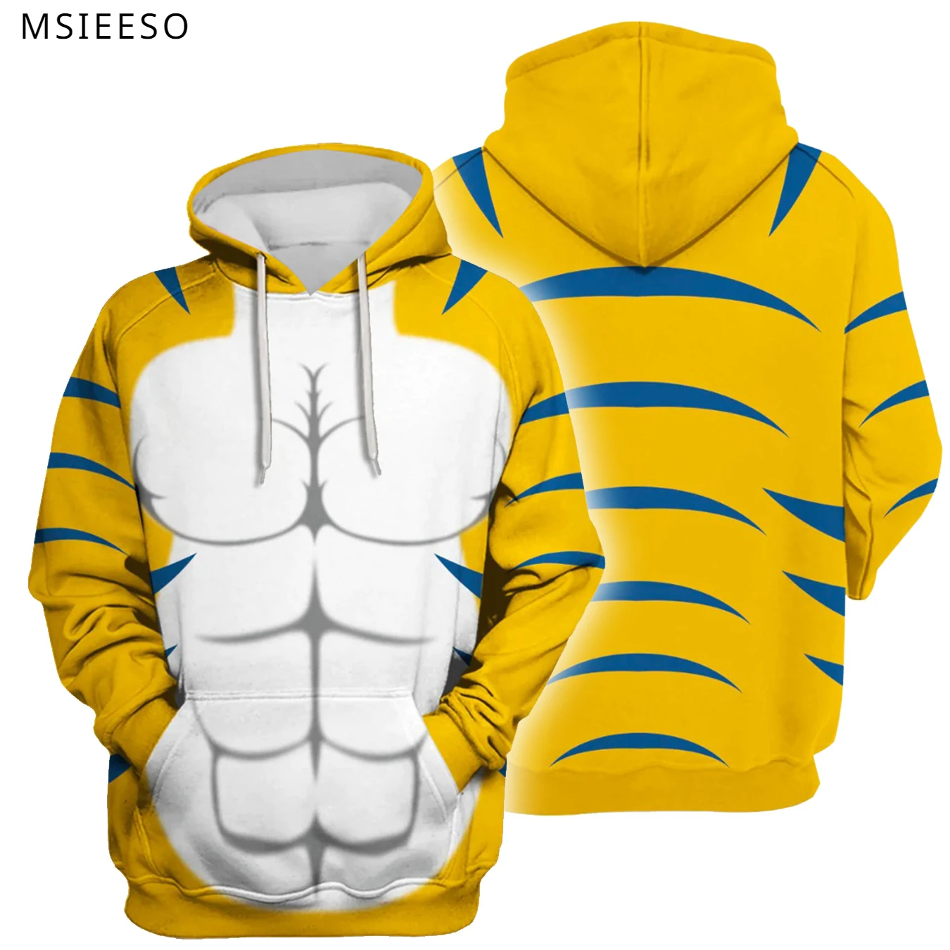 

MSIEESO Anime Men Hoodie for Agumon Cosplay Sweatshirt Cartoon Pattern Print Autumn Unisex Casual Women Zipper Jacket Pullover