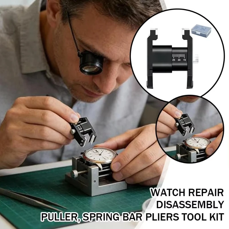 Stainless Steel Watch Band Link Removal Tool Precision Adjuster Watch Resizing Kit Repair Tools for Battery Change Maintenance