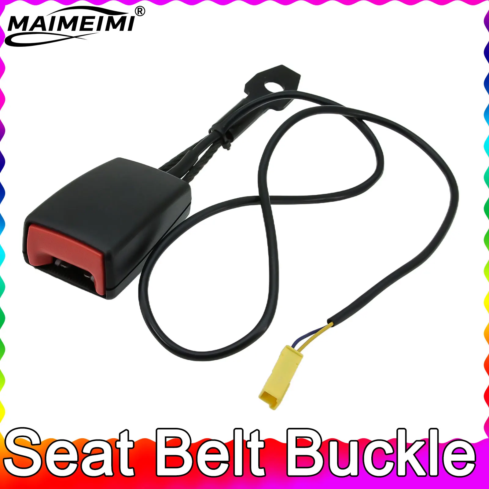 

A90686003699051 Car Safety Front Seat Belt Buckle Adapter Socket Connector Front Seat Belt Buckle Clip Lock Extension Buckle