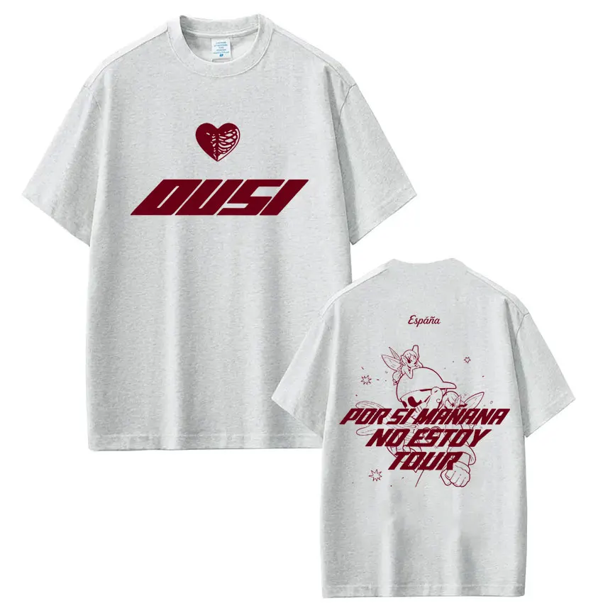 Omar Courtz „Por Si Manana No Estoy Tour“ Merch T-Shirts für Männer und Frauen, Hip-Hop-Mode, Baumwolle, Lässige Oversized T-Shirts, Oberteile – Detail 5