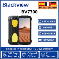 Blackview BV7300 Rugged Phone 6.67'' HD+ IPS 90Hz Display Dual Camping Light NFC 15000mAh 45W Fast Charge Android 14 Cellphone