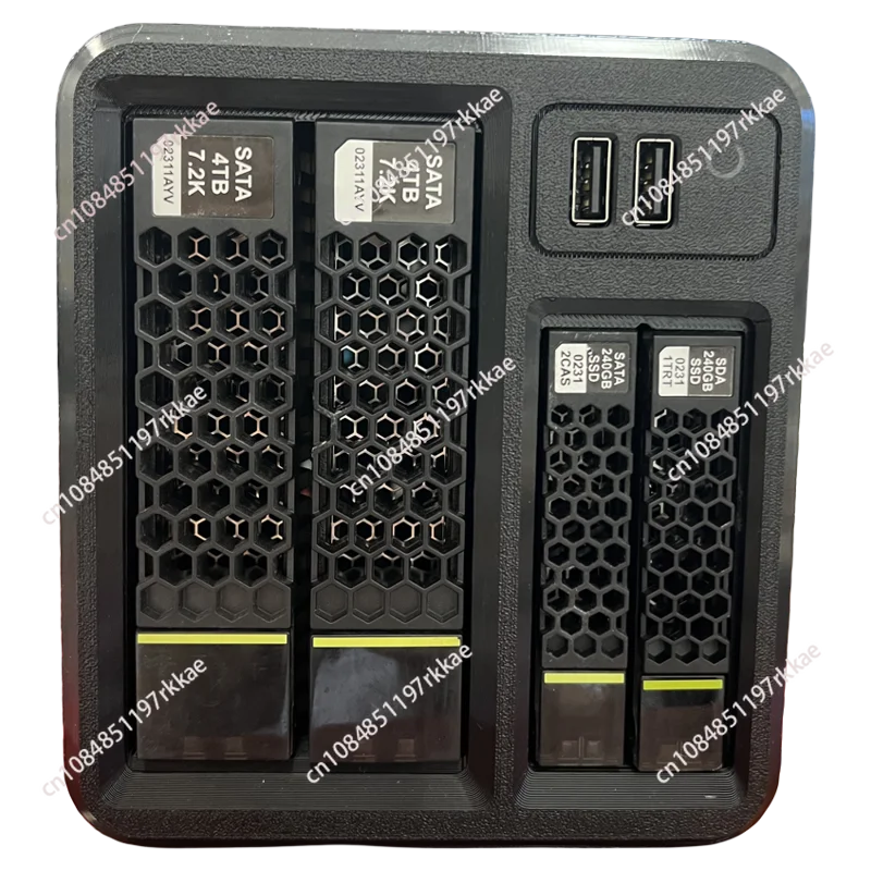 

2-Disk NAS chassis, Hei Xunhui chassis, network home storage chassis, multi-disk mini chassis