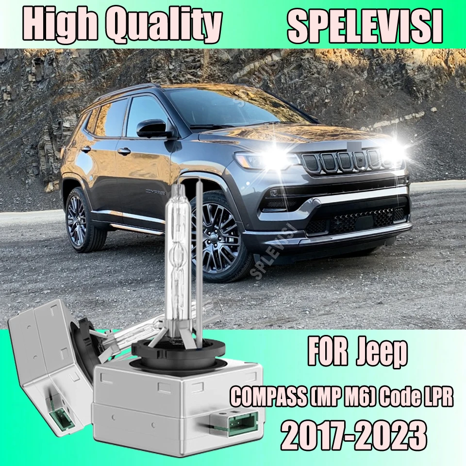

2Pcs Headlights HID D3S Car Light Bulbs 6000K white light For JEEP COMPASS (MP M6) Code LPR 2017 2018 2019 2020 2021 2022 2023