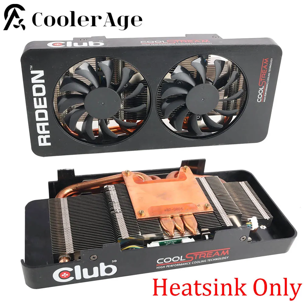 

For Club 3D Radeon R9 380 4GB 285 Royal Queen Video Card Heat sink 75MM R9 285 Graphics Card Cooling Heatsink