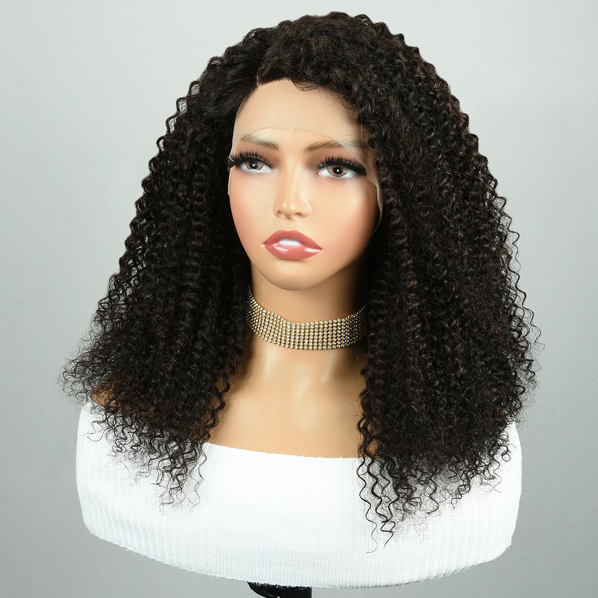 Curly 13x4x1 Lace Closure Human Hair Wigs Side Part Curly Lace Closure Wigs Pre Plucked Curly 13x4x1 Lace Closure Wigs HairUGo