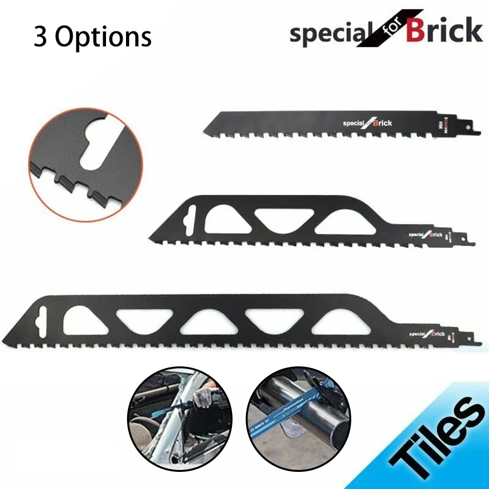 Reciprocating Saw Blade Cutting Red/Grey Brick And Stone For Saber Saws All-Purpose Demolition Masonry Reciprocating Saw Blade N