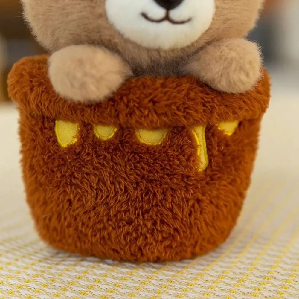 Desktop Decoration Bear Egg Shell Plush Doll Bee Pet Table Plush Doll Cute Soft Animal Plush Toy Festival Party Decor