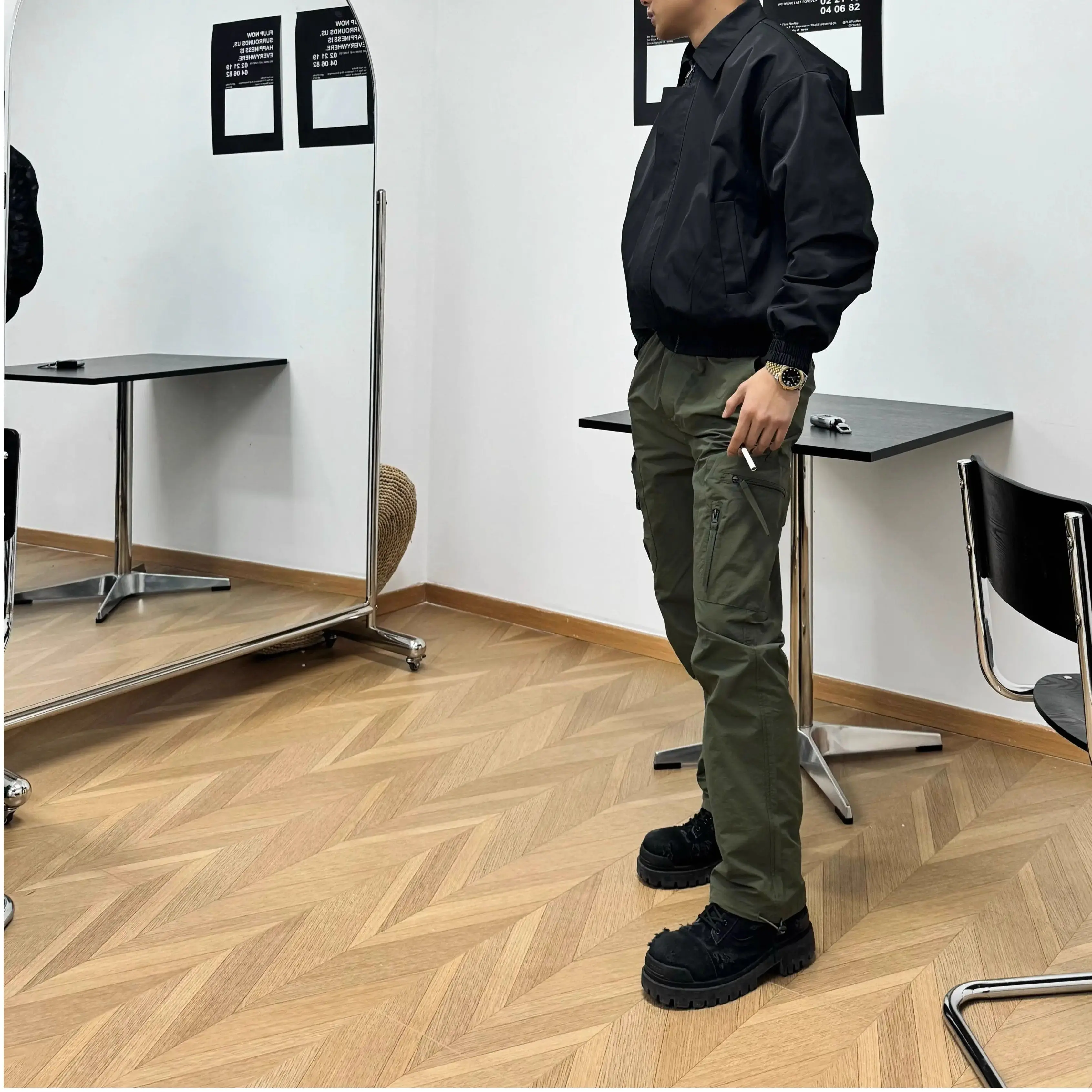

Широкие брюки-карго в стиле хип-хоп большого размера для мужчин Techwear Роскошные самые дешевые высококачественные эстетические дизайнерские брюки мужские брюки