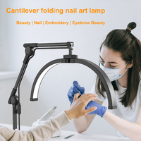 Foldable Half Moon Beauty Nail Light Dimming Mild Eye Care Makeup Light Eyelashes Tattoo Countertop Light Beauty Health Light