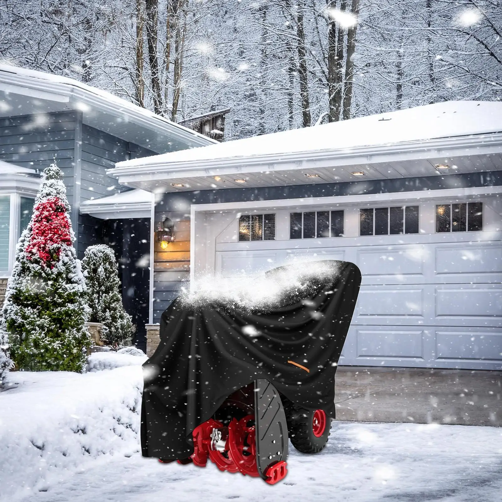 

Чехол для снегоочистителя, водонепроницаемый, сверхмощный, пылезащитный, сменные аксессуары для хранения снегоочистителей для зимней подъездной дороги, сада, двора