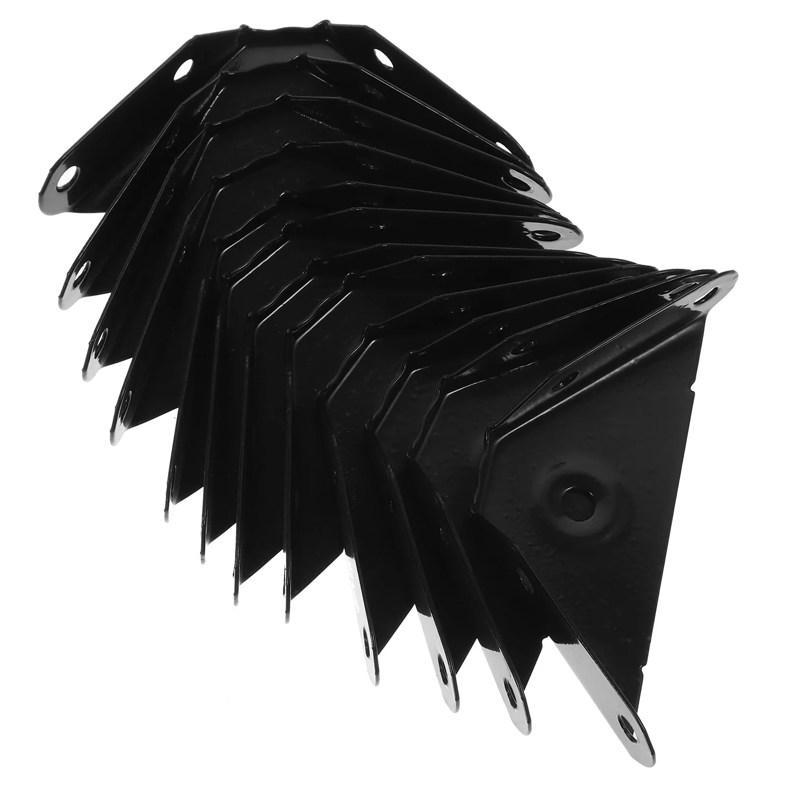 12Pcs Corner Iron Cabinet Support Heavy Duty Metal Furniture Corner Brackets for Table Bed Shelf Reinforcement Furniture